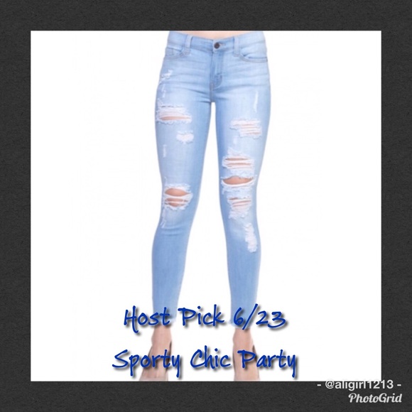 2-X Host Pick Distressed Skinny Jeans - Picture 2 of 2